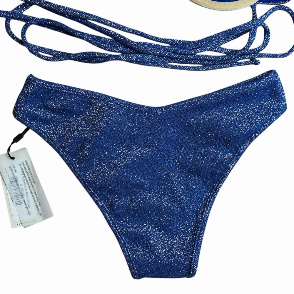 Free People Montce Sparkle Simone Bikini
Top & Lulu Bottoms in Sky Sparkle - Picture 8 of 11